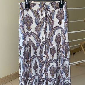 Floor length maxi skirt